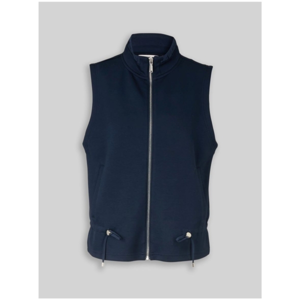 Tom Tailor Damen Sweatweste mit Stehkragen Scuba