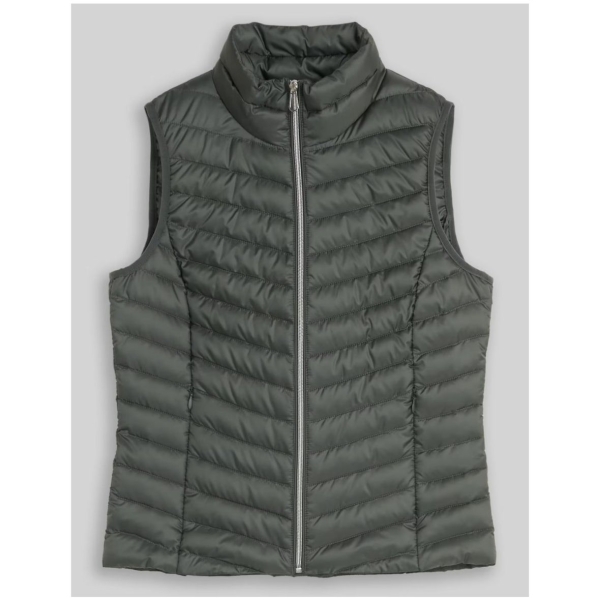 Tom Tailor Damen Steppweste mit Stehkragen Lightweight