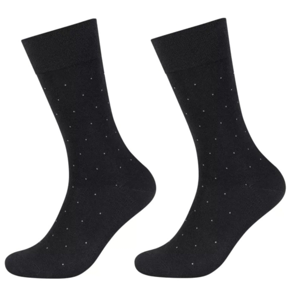 Camano Herren Socken 2 Paar Ca-Soft Mini Dots