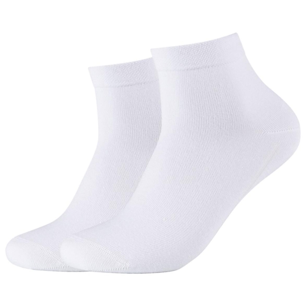 Camano Unisex Quarter Socken 2 Paar Ca-Soft Bamboo ohne Gummidruck