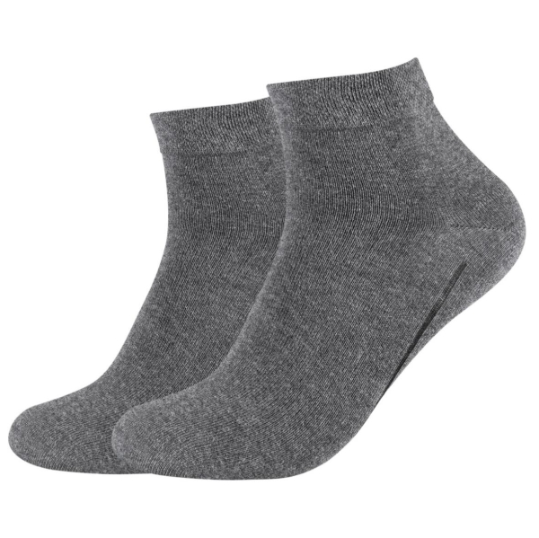 Camano Unisex Quarter Socken 2 Paar Ca-Soft Bamboo ohne Gummidruck