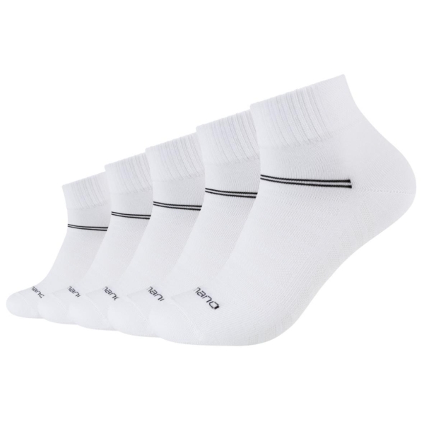 Camano Unisex Quarter Socken 5 Paar Mesh Ventilation