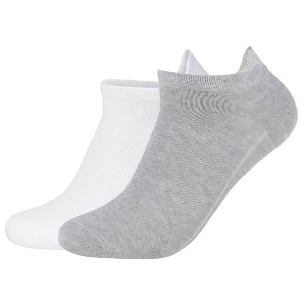 Camano Unisex Flap Sneaker Socken 2 Paar Ca-Soft Organic Cotton ohne Gummidruck