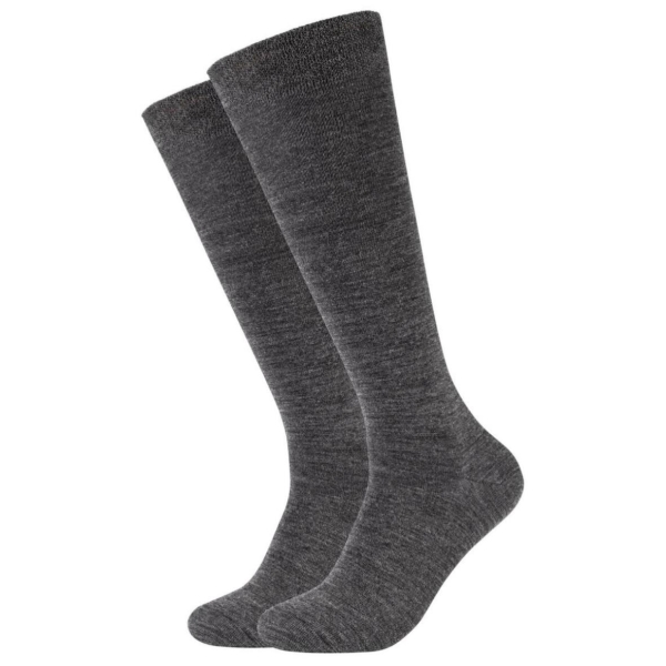 Camano Unisex Kniestrümpfe Ca-Soft Tex Wool 2 Paar ohne Gummidruck