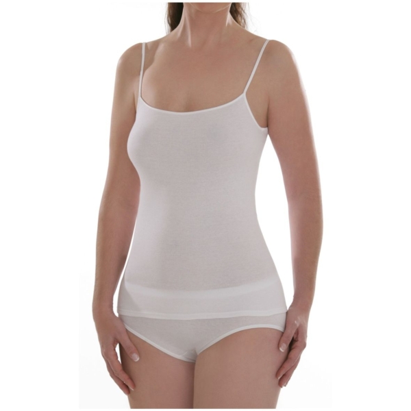 Comazo Damen Spaghettiträgerhemd 5er Pack Basic Unterhemd