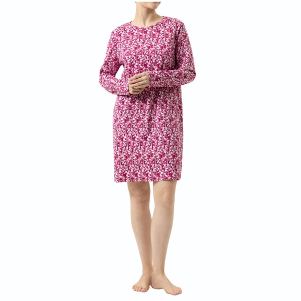 Mey Damen langarm Nachthemd Pink Silhouettes