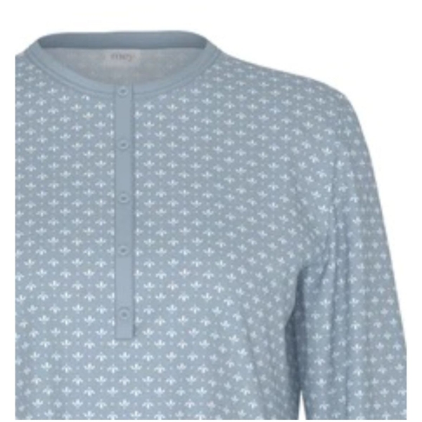 Mey Damen langarm Nachthemd Blue Ornaments