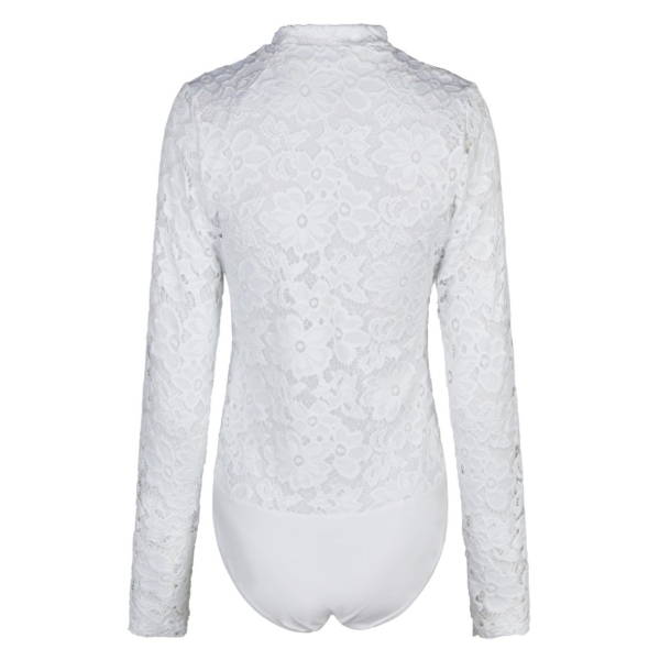 Nina von C.Damen langarm Dirndl-Body Bella mit floraler Spitze