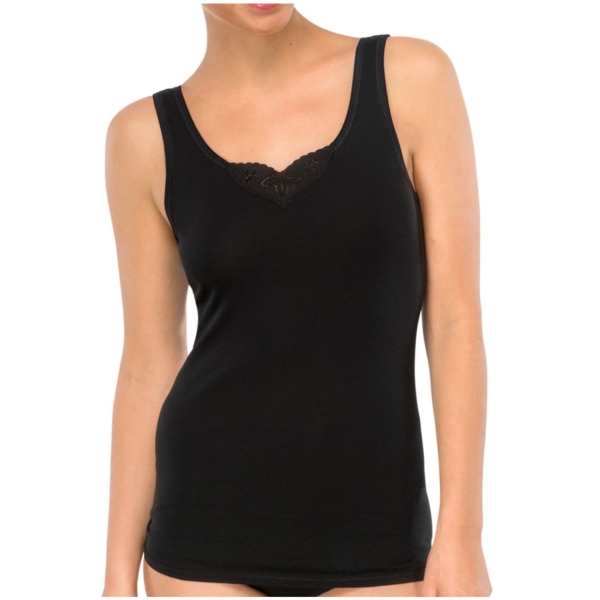 Schiesser Damen Unterhemden Cotton Essentials 2er Pack Trägertops