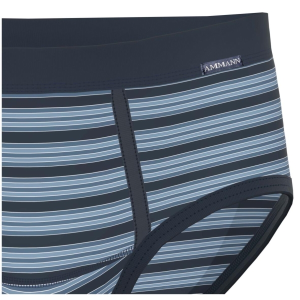 Ammann Herren Slip mit Eingriff Fashion Feinripp