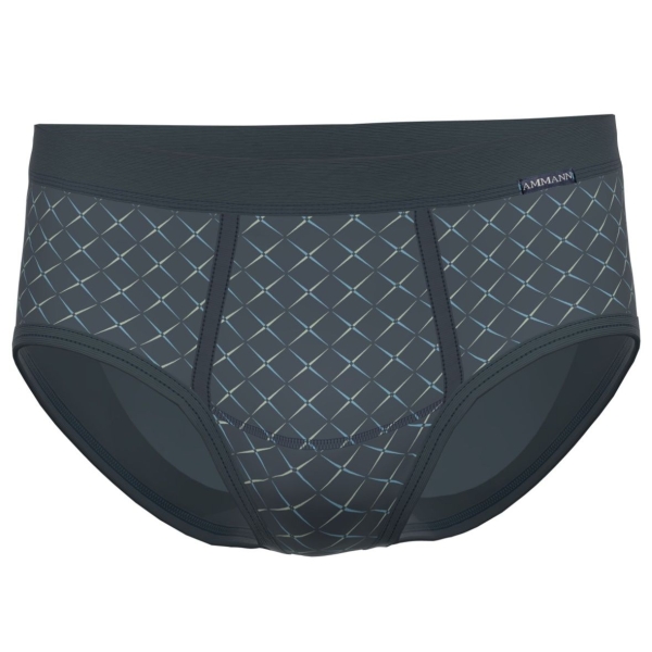 Ammann Herren Slip mit Eingriff Fashion Feinripp