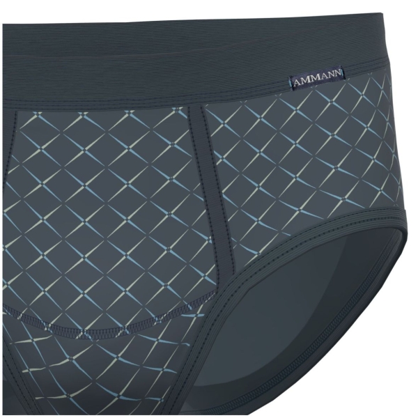 Ammann Herren Slip mit Eingriff Fashion Feinripp