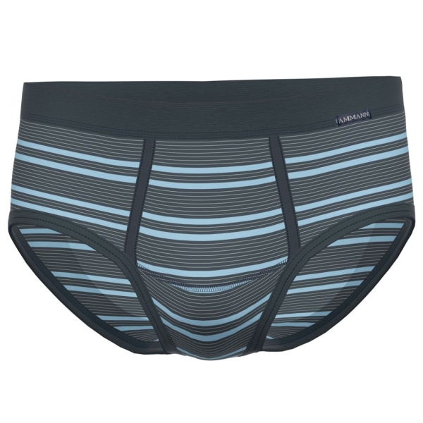 Ammann Herren Slip mit Eingriff Fashion Feinripp