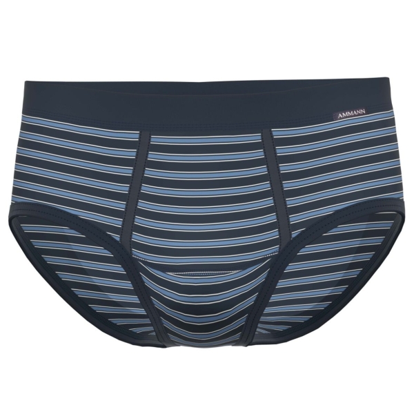 Ammann Herren Slip mit Eingriff Fashion Feinripp