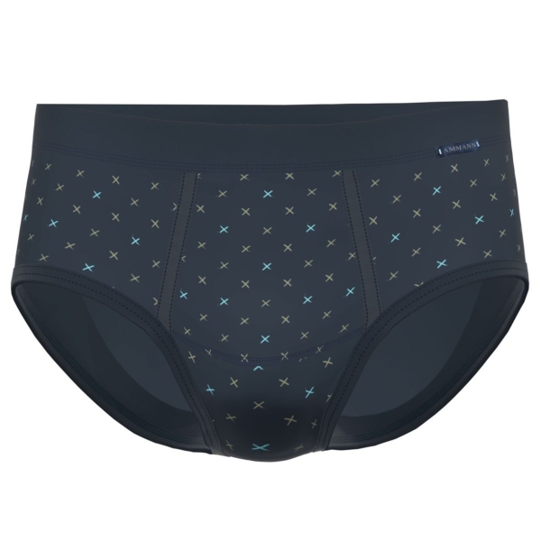 Ammann Herren Slip mit Eingriff Fashion Feinripp