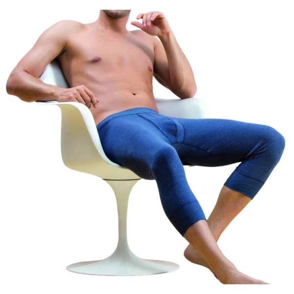 Ammann Herren 3/4 lange Unterhose mit Eingriff Jeans Hose 3/4 lang