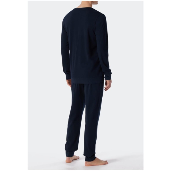 Schiesser Herren langer Schlafanzug Fine Interlock