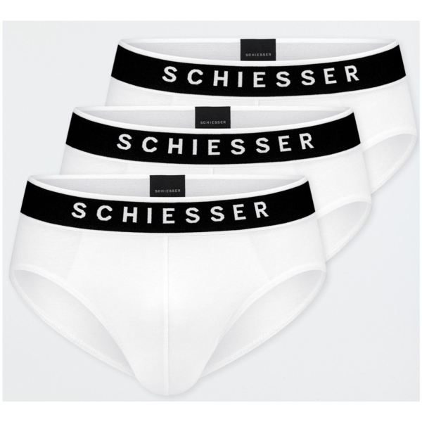 Schiesser Herren Slips 95/5 3er Pack Rioslips Organic Cotton