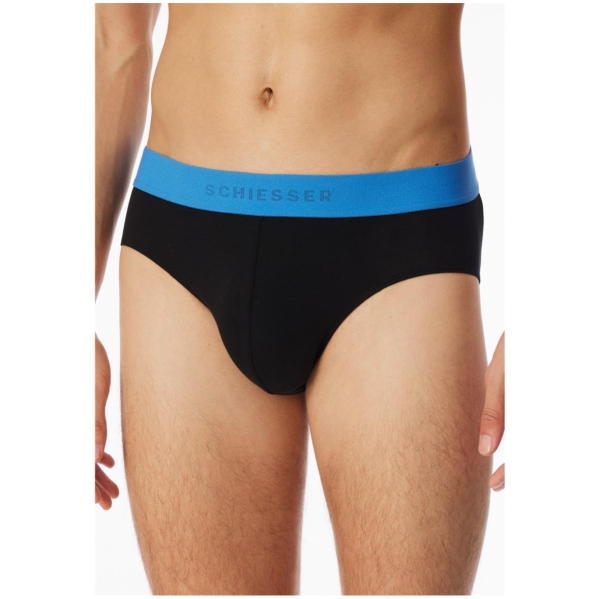 Schiesser Herren Slips 95/5 3er Pack Rioslips Organic Cotton
