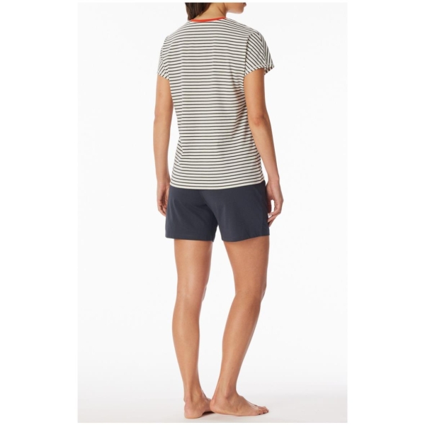 Schiesser Damen kurzer Schlafanzug Casual Essentials