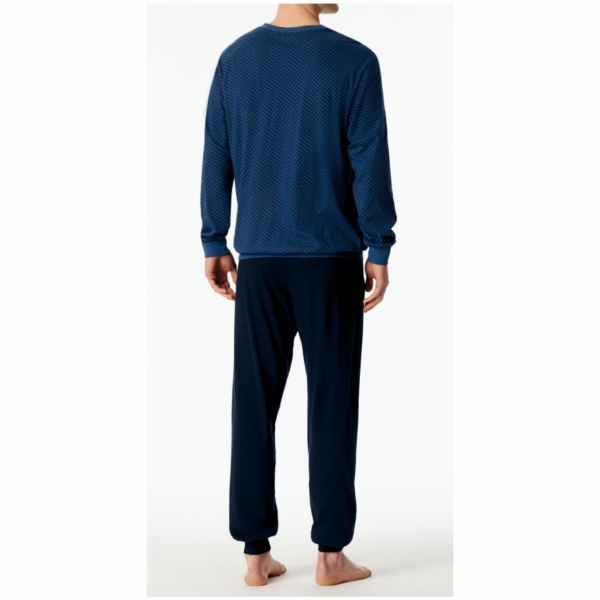 Schiesser Herren langer Schlafanzug Comfort Essentials