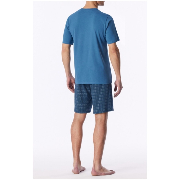 Schiesser Herren kurzer Schlafanzug Casual Essentials