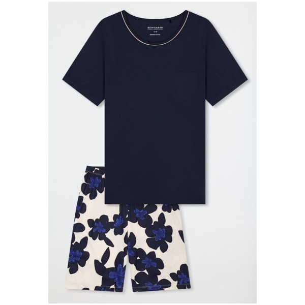 Schiesser Damen kurzer Schlafanzug Comfort Nightwear