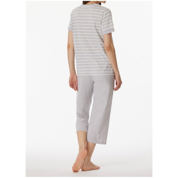 Schiesser Damen kurzer Schlafanzug Casual Essentials 3/4-lang