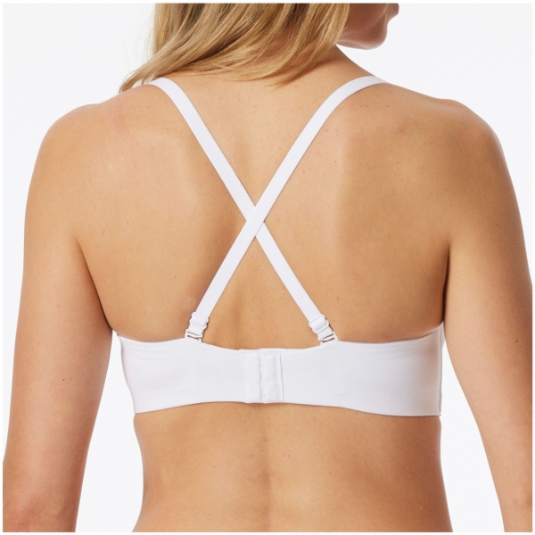 Schiesser Damen Bandeau-BH Unique Micro mit abnehmbaren Trägern