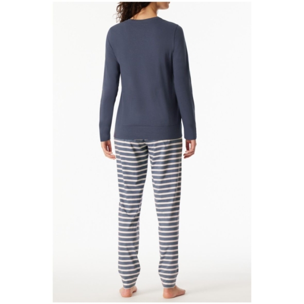 Schiesser Damen langer Schlafanzug Casual Essentials
