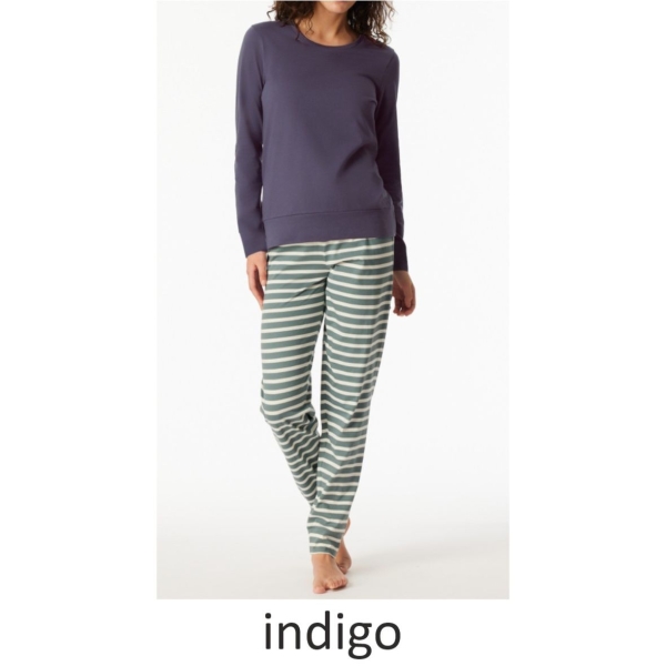 Schiesser Damen langer Schlafanzug Casual Essentials