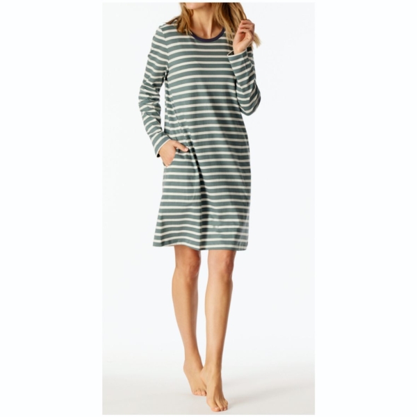 Schiesser Damen Nachthemd langarm Casual Essentials