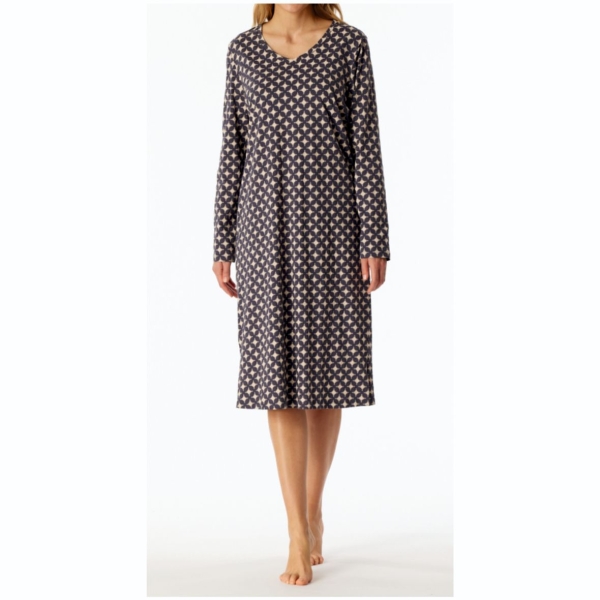 Schiesser Damen langarm Nachthemd Casual Essentials Sleepshirt