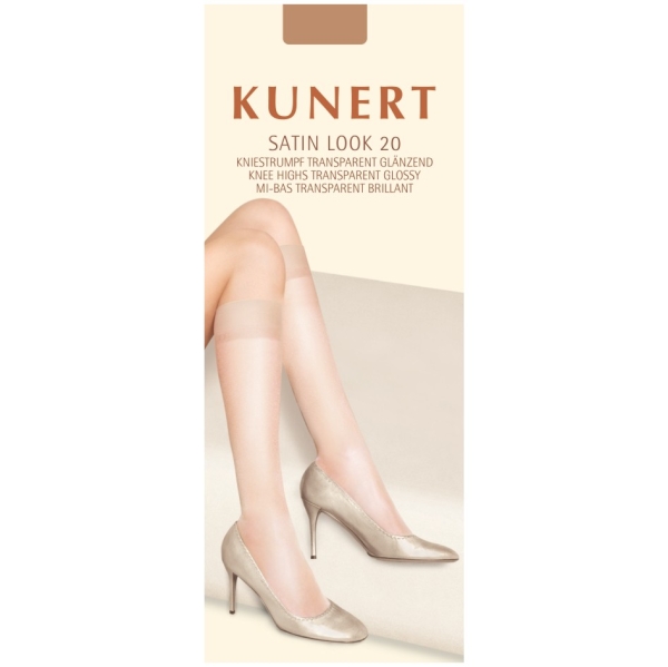 Kunert Satin Look 20 Kniestrumpf 3er Pack