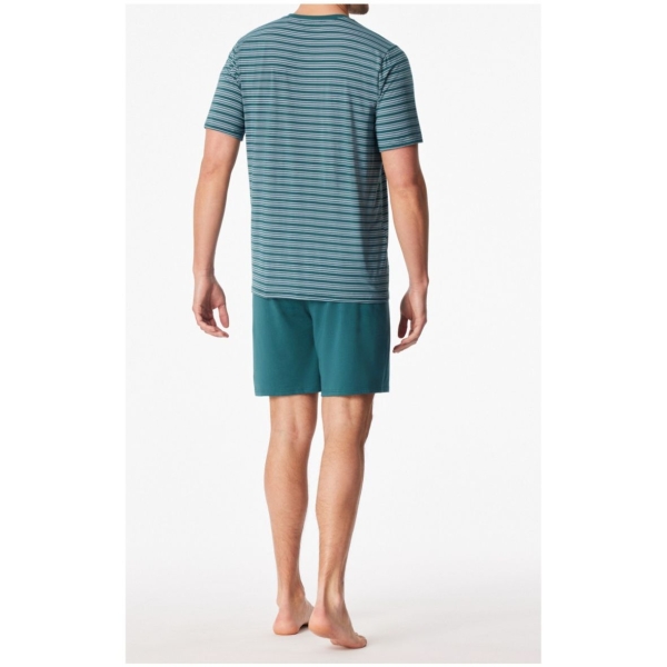 Schiesser Herren kurzer Schlafanzug Long Life Soft