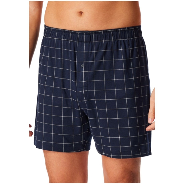 Schiesser Herren Pants mit Eingriff Fine Interlock Boxershorts Webware