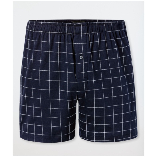 Schiesser Herren Pants mit Eingriff Fine Interlock Boxershorts Webware