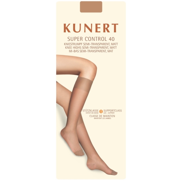 Kunert Super Control 40 Stützkniestrumpf