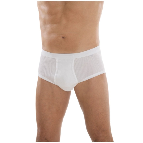 Comazo Platin Herren Slip Doppelripp