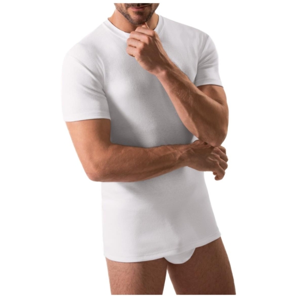 Esge Herren halbarm Olympia-Shirt Royal Feinripp Turtle Neck