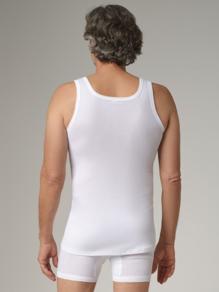 Comazo Platin Herren Hemd ohne Arm Feinripp