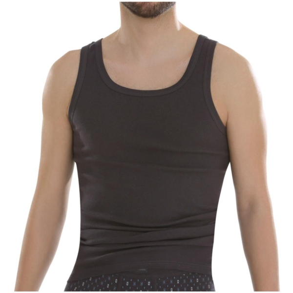 Comazo Platin Herren Hemd ohne Arm Feinripp