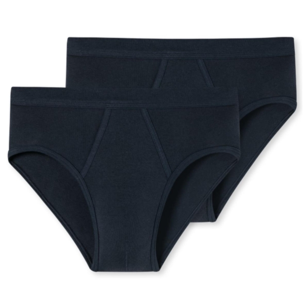 Schiesser Herren Sportslips mit Eingriff Essentials 2er Pack Feinripp