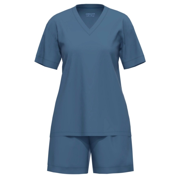 Ammann Damen kurzer Schlafanzug Modal Deluxe Pyjama kurz