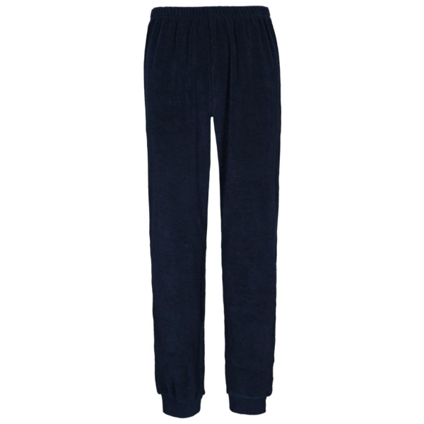 Basefield Herren langer Schlafanzug Frottee Pyjama lang