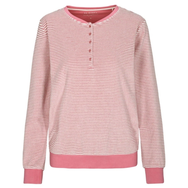 In Linea Damen langer Schlafanzug Secret Frottee Pyjama lang