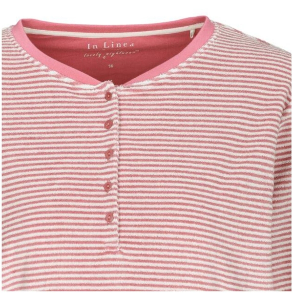 In Linea Damen langer Schlafanzug Secret Frottee Pyjama lang