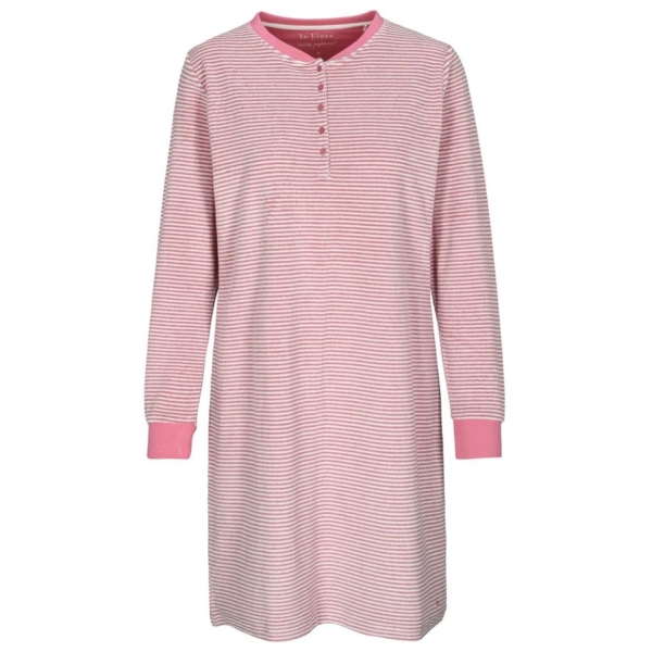 In Linea Damen langarm Nachthemd Secret Frottee Sleepshirt