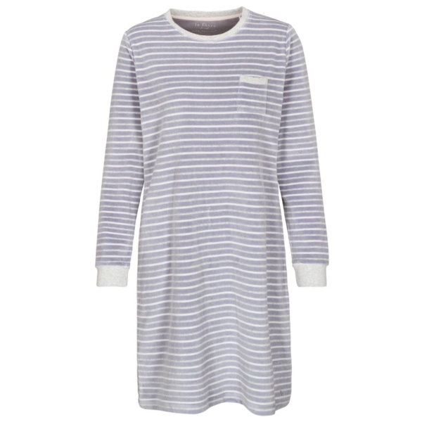 In Linea Damen langarm Nachthemd Secret Velours Sleepshirt
