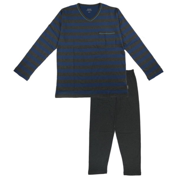 Esge Herren langer Schlafanzug Fashion